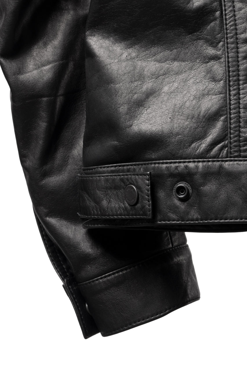 画像をギャラリービューアに読み込む, A LEATHER 3rd Jacket / SMOOTH COWHIDE (BLACK)