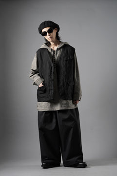 Load image into Gallery viewer, F/CE. TECH KERSEY WIDE DRAPE TROUSER (BLACK)