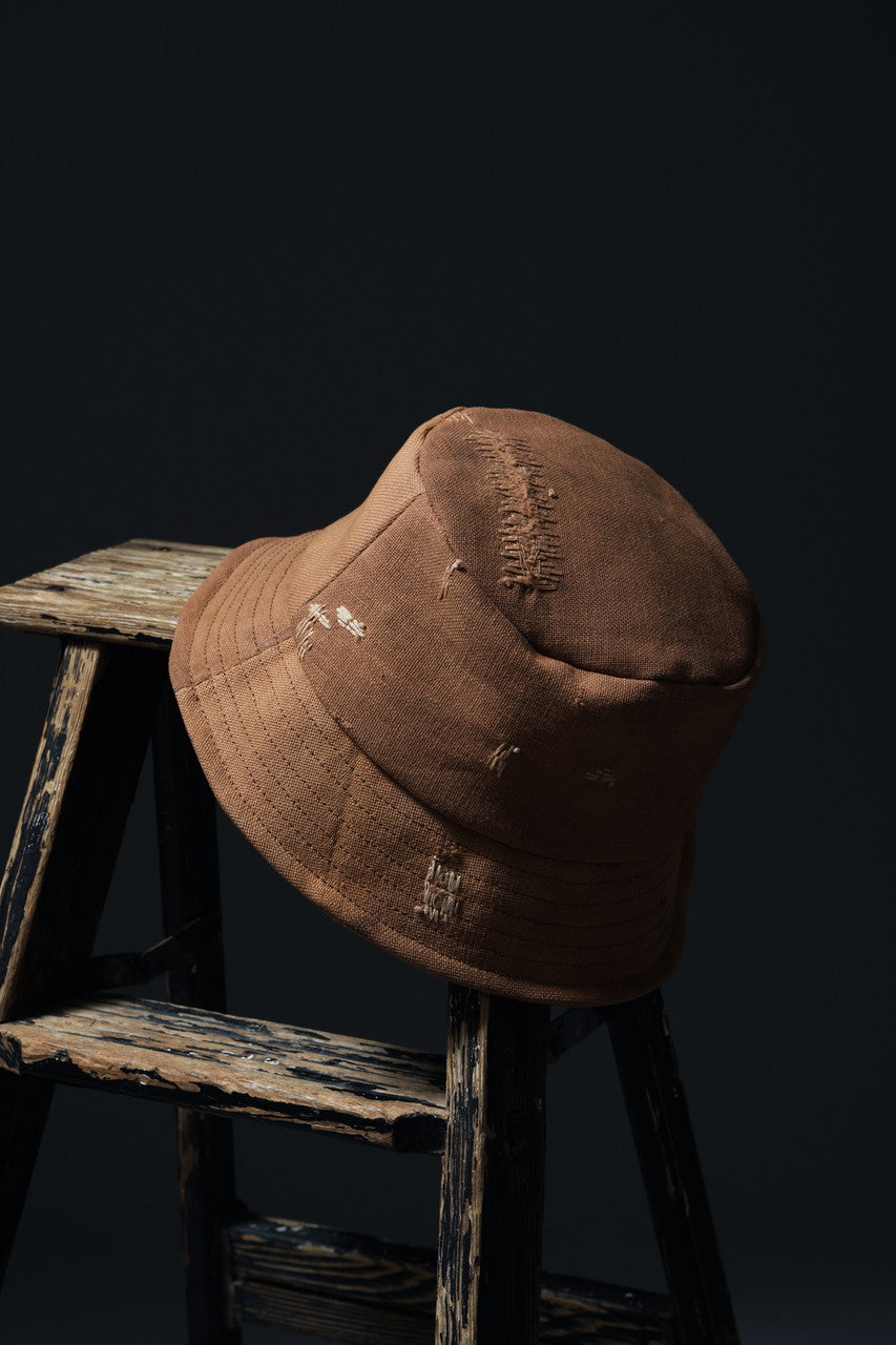 Load image into Gallery viewer, ierib exclusive Bucket Hat / Vintage SAKABUKURO (BROWN #A)