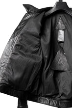 画像をギャラリービューアに読み込む, A LEATHER 3rd Jacket / SMOOTH COWHIDE (BLACK)