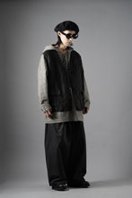 Load image into Gallery viewer, F/CE. TECH KERSEY WIDE DRAPE TROUSER (BLACK)