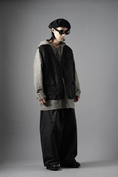 Load image into Gallery viewer, F/CE. TECH KERSEY WIDE DRAPE TROUSER (BLACK)