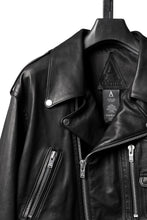 画像をギャラリービューアに読み込む, A LEATHER Short Motor Jacket / LUXE COWHIDE (BLACK)