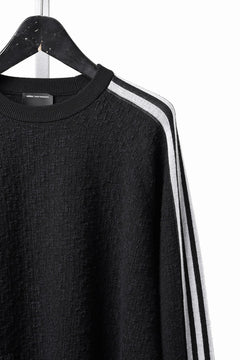 Load image into Gallery viewer, Y-3 Yohji Yamamoto KNITTED 3 STRIPES FRINGY SWEATER (BLACK)