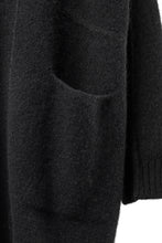 画像をギャラリービューアに読み込む, ISABEL BENENATO Yak Hooded Coat and Outer Seams Detail (BLACK)