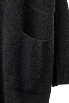 画像をギャラリービューアに読み込む, ISABEL BENENATO Yak Hooded Coat and Outer Seams Detail (BLACK)