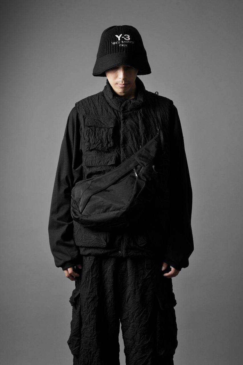 画像をギャラリービューアに読み込む, F/CE. TEXTURED TWILL HORN MINI SHOULDER BAG (BLACK)