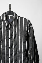 画像をギャラリービューアに読み込む, Juun.J Damage Stripe Max Fit Shirt (BLACK)