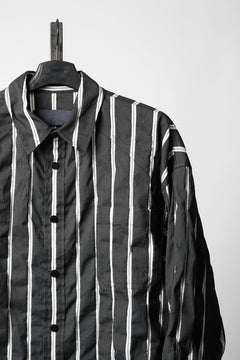 画像をギャラリービューアに読み込む, Juun.J Damage Stripe Max Fit Shirt (BLACK)