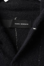 画像をギャラリービューアに読み込む, ISABEL BENENATO Yak Hooded Coat and Outer Seams Detail (BLACK)