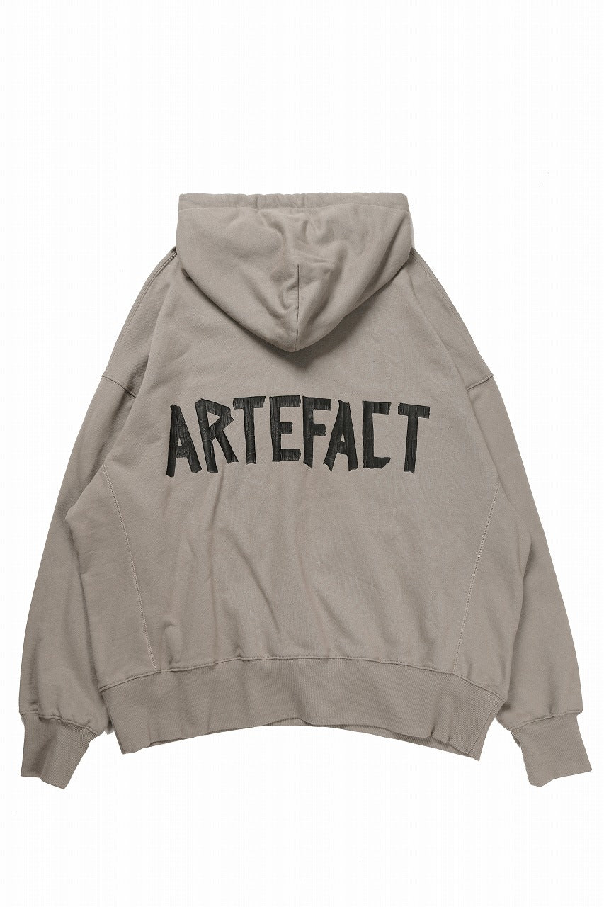 画像をギャラリービューアに読み込む, A.F ARTEFACT BACK LOGO SWEAT HOODIE (BEIGE)