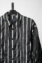 画像をギャラリービューアに読み込む, Juun.J Damage Stripe Max Fit Shirt (BLACK)