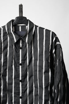 画像をギャラリービューアに読み込む, Juun.J Damage Stripe Max Fit Shirt (BLACK)