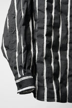 画像をギャラリービューアに読み込む, Juun.J Damage Stripe Max Fit Shirt (BLACK)