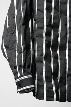 画像をギャラリービューアに読み込む, Juun.J Damage Stripe Max Fit Shirt (BLACK)