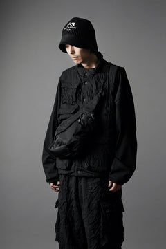 画像をギャラリービューアに読み込む, F/CE. TEXTURED TWILL HORN MINI SHOULDER BAG (BLACK)