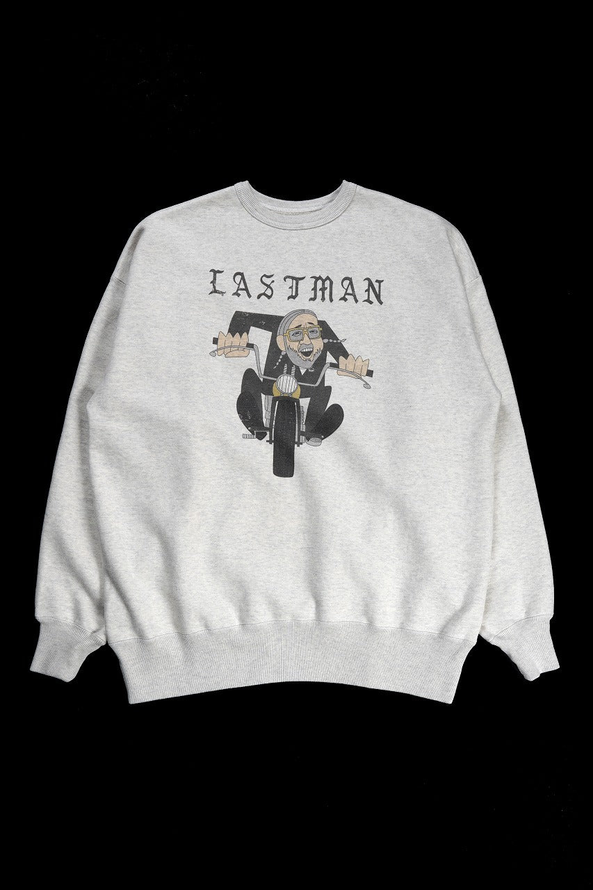 LASTMAN PRINTED CREW NECK -EASY RIDER- (OATMEAL)