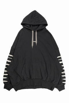画像をギャラリービューアに読み込む, A.F ARTEFACT JUMBO SWEAT HOODIE / PRINT TYPE-B (BLACK)