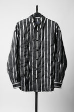 画像をギャラリービューアに読み込む, Juun.J Damage Stripe Max Fit Shirt (BLACK)