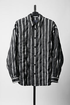 画像をギャラリービューアに読み込む, Juun.J Damage Stripe Max Fit Shirt (BLACK)