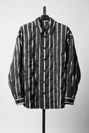 Juun.J Damage Stripe Max Fit Shirt (BLACK)