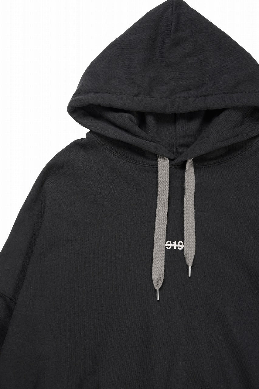 A.F ARTEFACT JUMBO SWEAT HOODIE / PRINT TYPE-B (BLACK)