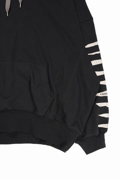 画像をギャラリービューアに読み込む, A.F ARTEFACT JUMBO SWEAT HOODIE / PRINT TYPE-B (BLACK)