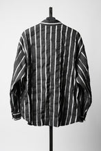 画像をギャラリービューアに読み込む, Juun.J Damage Stripe Max Fit Shirt (BLACK)