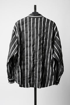 画像をギャラリービューアに読み込む, Juun.J Damage Stripe Max Fit Shirt (BLACK)