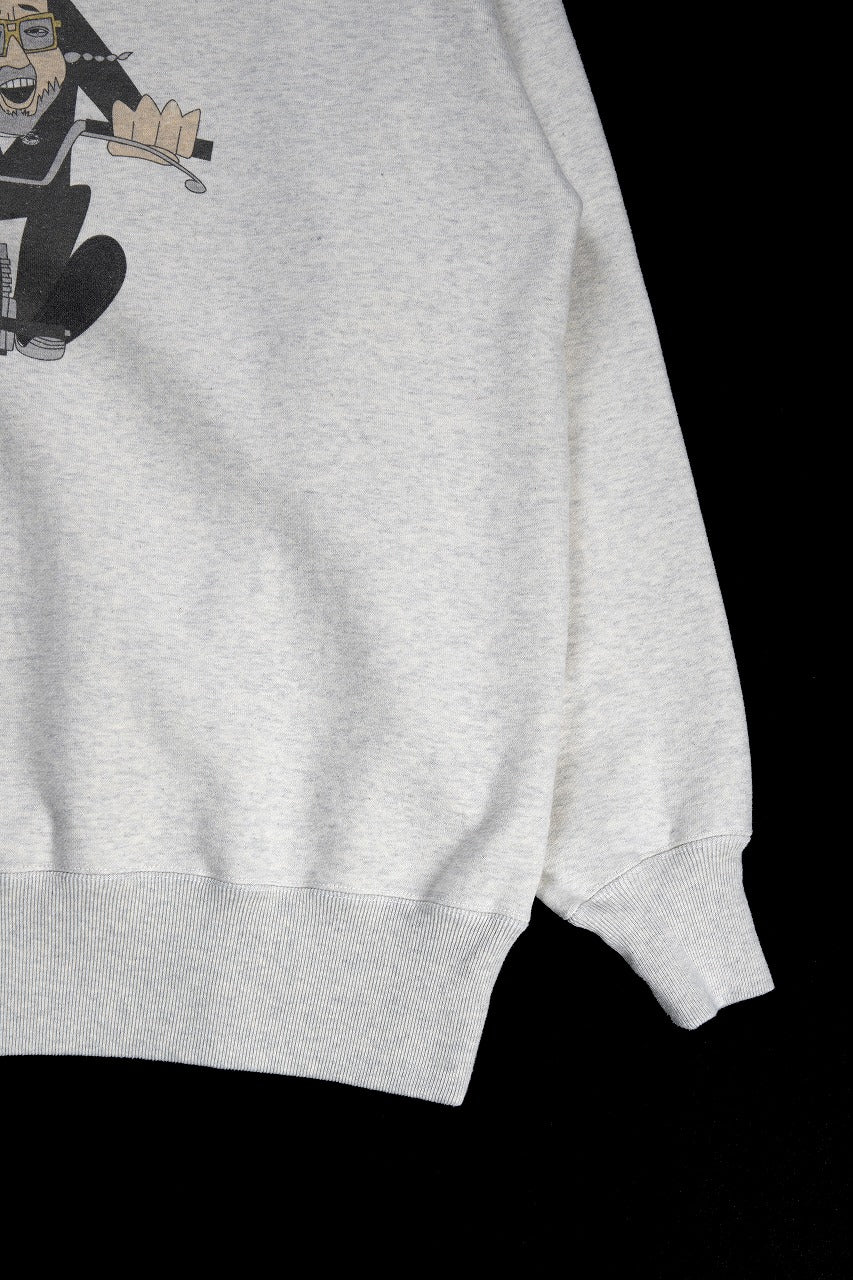 LASTMAN PRINTED CREW NECK -EASY RIDER- (OATMEAL)