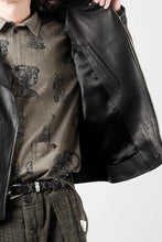 画像をギャラリービューアに読み込む, PORTER CLASSIC PC RIDERS JACKET W / LOVE &amp; PEACE SILVER (BLACK)