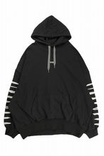 画像をギャラリービューアに読み込む, A.F ARTEFACT JUMBO SWEAT HOODIE / PRINT TYPE-B (BLACK)
