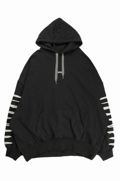画像をギャラリービューアに読み込む, A.F ARTEFACT JUMBO SWEAT HOODIE / PRINT TYPE-B (BLACK)