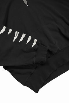 画像をギャラリービューアに読み込む, A.F ARTEFACT JUMBO SWEAT HOODIE / PRINT TYPE-B (BLACK)