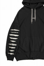 画像をギャラリービューアに読み込む, A.F ARTEFACT JUMBO SWEAT HOODIE / PRINT TYPE-B (BLACK)