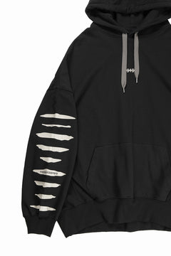 画像をギャラリービューアに読み込む, A.F ARTEFACT JUMBO SWEAT HOODIE / PRINT TYPE-B (BLACK)