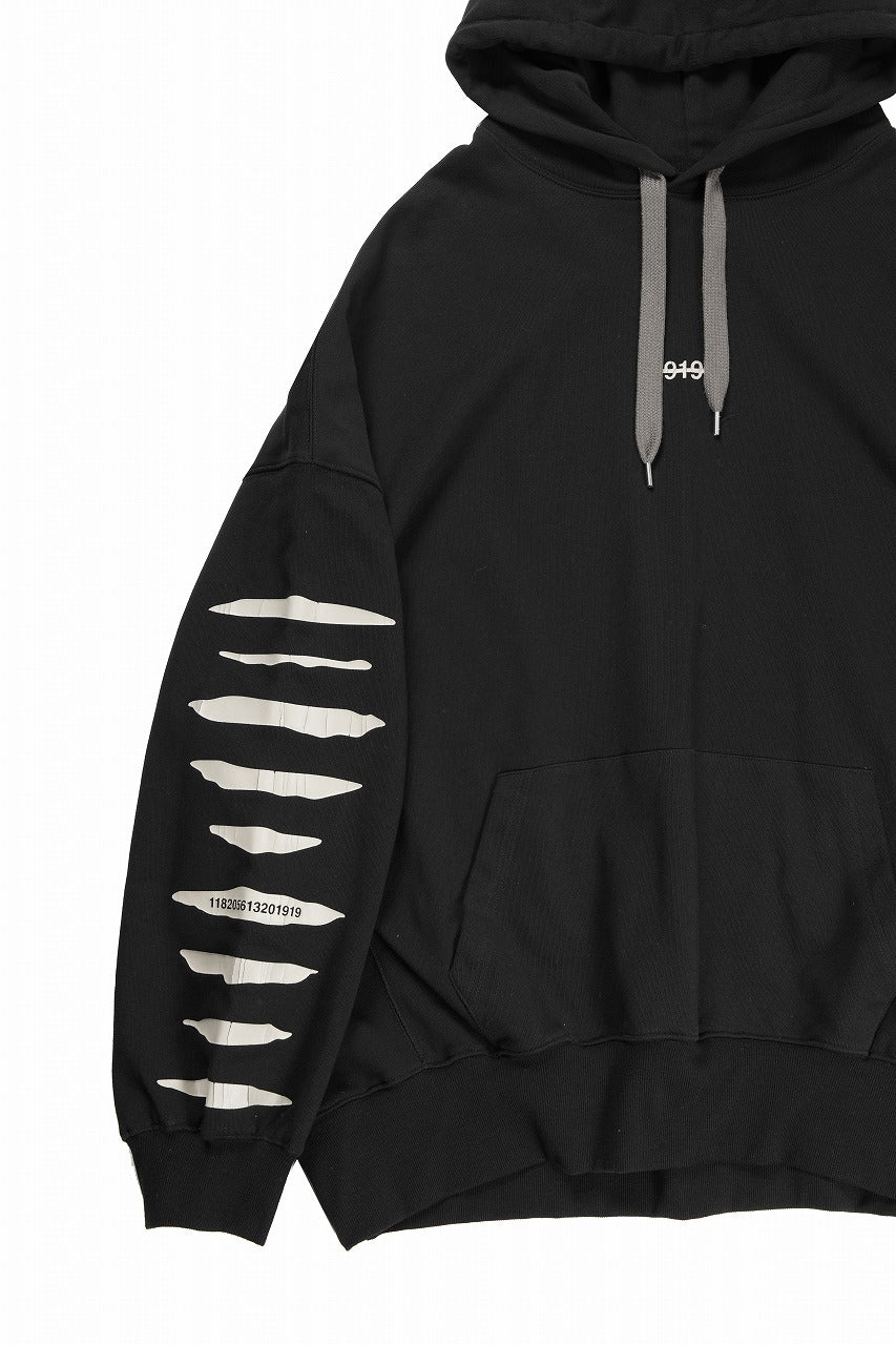 画像をギャラリービューアに読み込む, A.F ARTEFACT JUMBO SWEAT HOODIE / PRINT TYPE-B (BLACK)