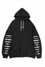 画像をギャラリービューアに読み込む, A.F ARTEFACT JUMBO SWEAT HOODIE / PRINT TYPE-B (BLACK)