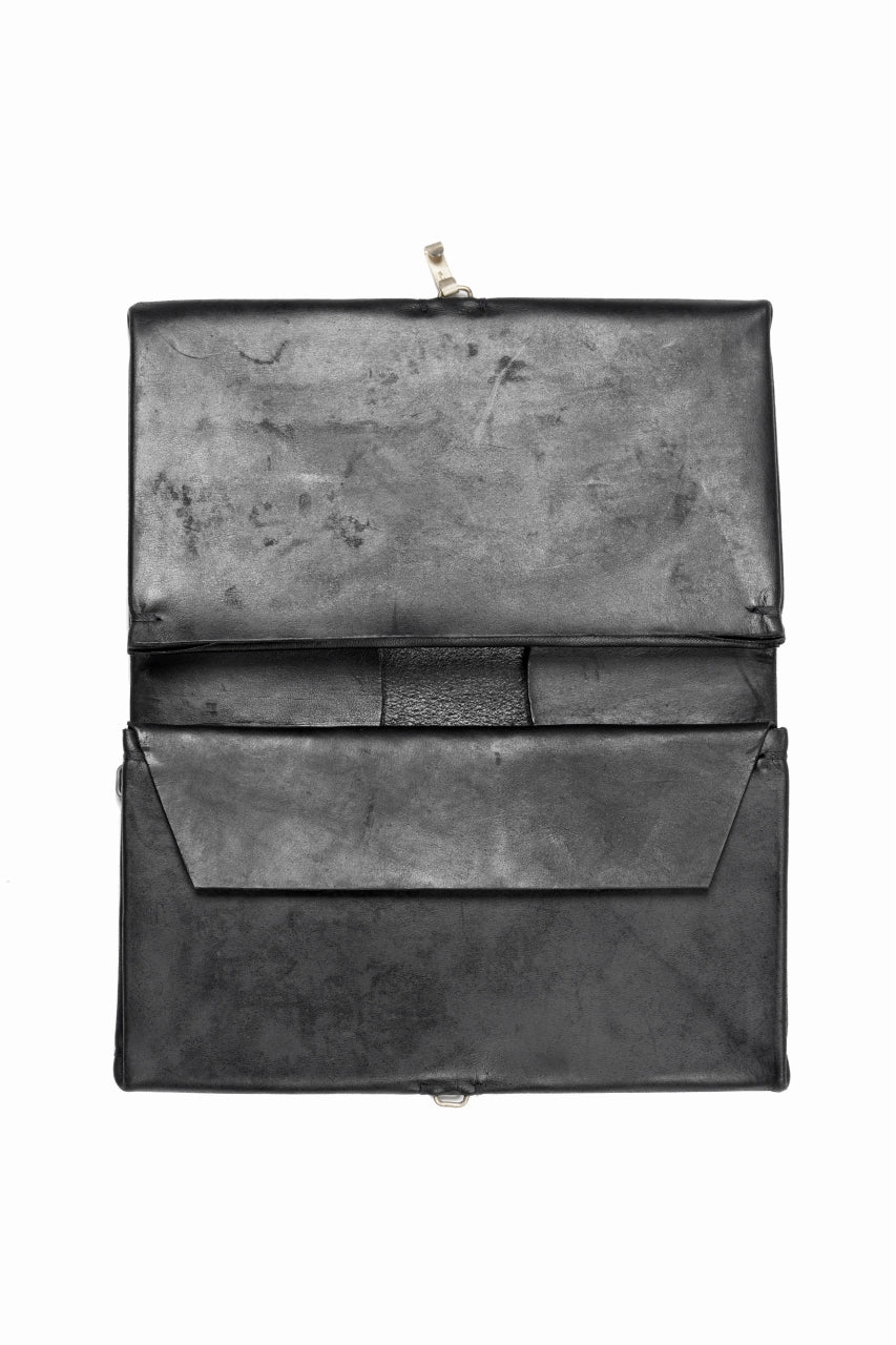 画像をギャラリービューアに読み込む, m.a+ yen double wallet w/hook / W10DH / CU 1,0 (BLACK)