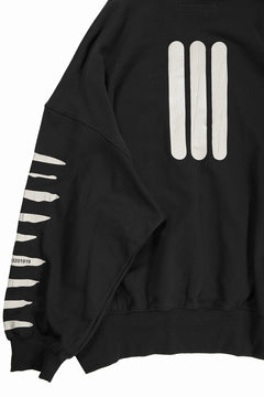 画像をギャラリービューアに読み込む, A.F ARTEFACT JUMBO SWEAT HOODIE / PRINT TYPE-B (BLACK)