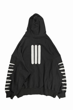 画像をギャラリービューアに読み込む, A.F ARTEFACT JUMBO SWEAT HOODIE / PRINT TYPE-B (BLACK)