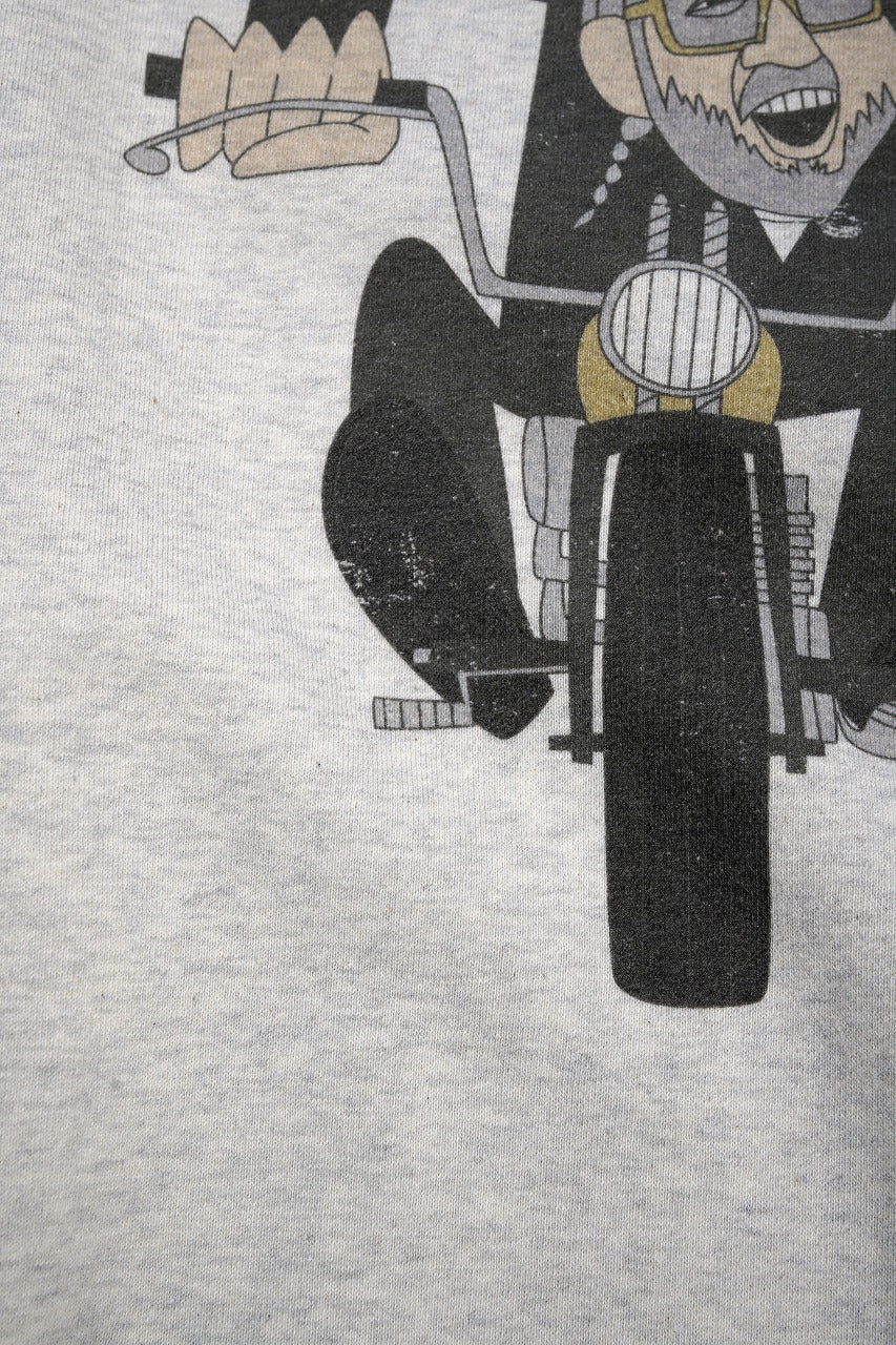 LASTMAN PRINTED CREW NECK -EASY RIDER- (OATMEAL)