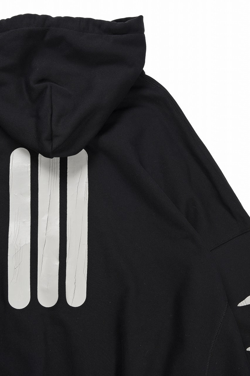 画像をギャラリービューアに読み込む, A.F ARTEFACT JUMBO SWEAT HOODIE / PRINT TYPE-B (BLACK)