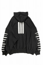 画像をギャラリービューアに読み込む, A.F ARTEFACT JUMBO SWEAT HOODIE / PRINT TYPE-B (BLACK)