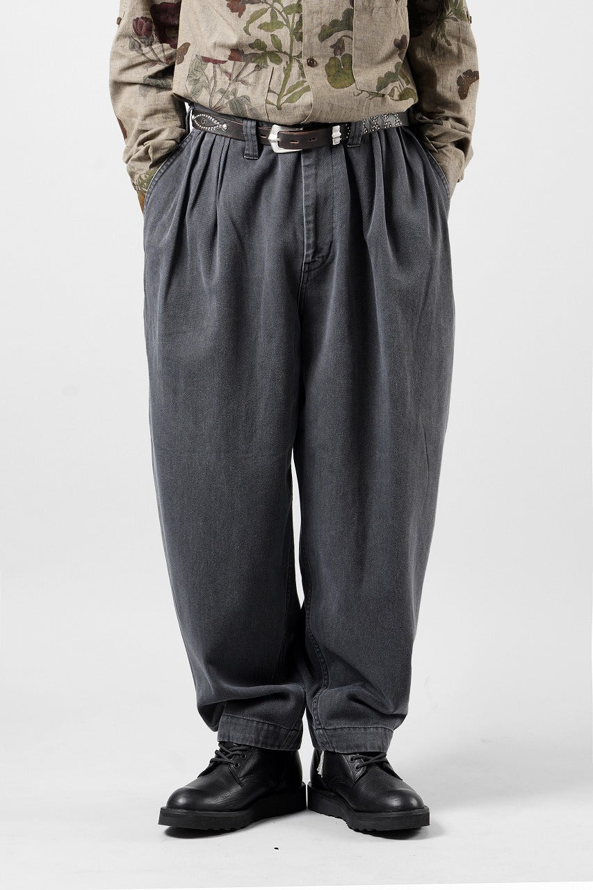 画像をギャラリービューアに読み込む, PORTER CLASSIC WHOLESALE EXCLUSIVE BEBOP PANTS / CLASSIC DENIM (GRAY)
