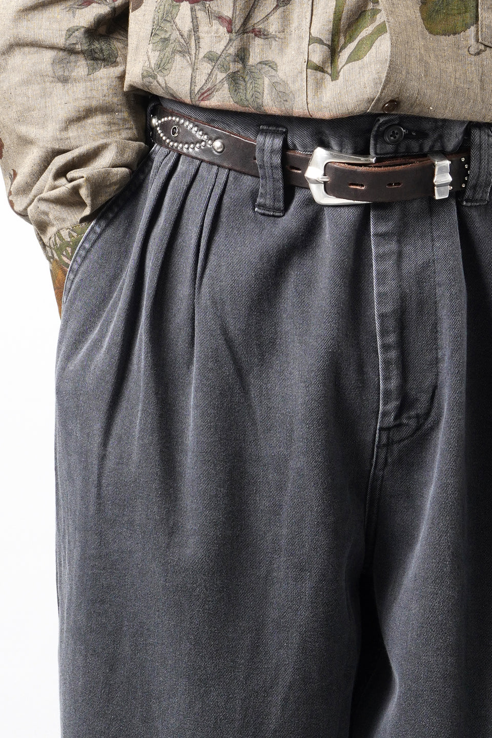 画像をギャラリービューアに読み込む, PORTER CLASSIC WHOLESALE EXCLUSIVE BEBOP PANTS / CLASSIC DENIM (GRAY)