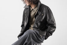 画像をギャラリービューアに読み込む, PORTER CLASSIC PC RIDERS JACKET W / LOVE &amp; PEACE SILVER (BLACK)