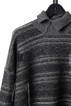 画像をギャラリービューアに読み込む, ISABEL BENENATO High-Neck Jacquard Sweater in Yak  (GRAPHITE)