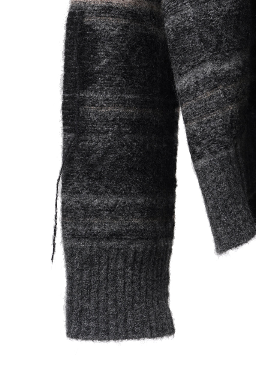 画像をギャラリービューアに読み込む, ISABEL BENENATO High-Neck Jacquard Sweater in Yak  (GRAPHITE)