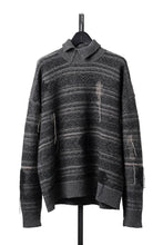 画像をギャラリービューアに読み込む, ISABEL BENENATO High-Neck Jacquard Sweater in Yak  (GRAPHITE)